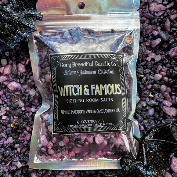 Witch & Famous Sizzling Room Salt Potpourri Macaron Vanilla Cake Lavender Tea - Picture 1 of 10